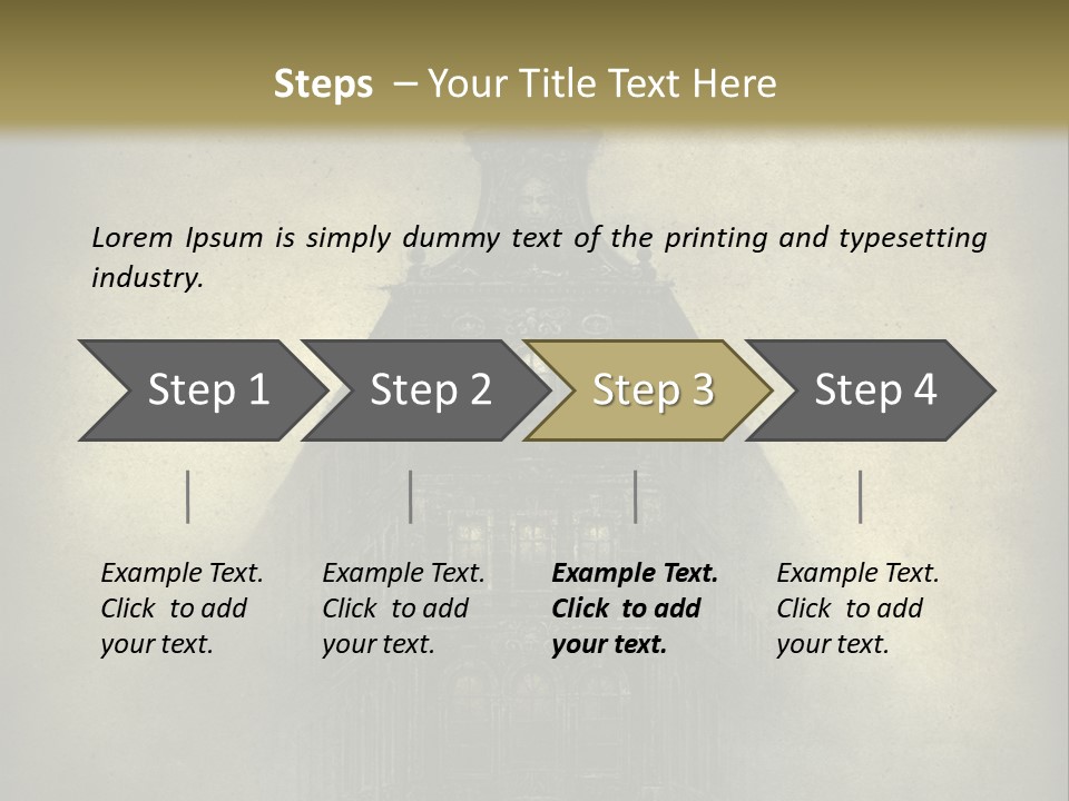 Old Fashioned Street Grunge PowerPoint Template