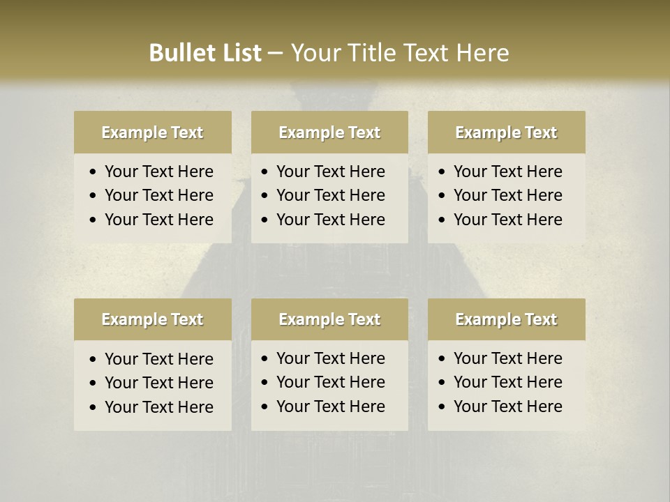 Old Fashioned Street Grunge PowerPoint Template