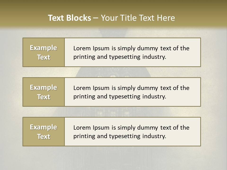 Old Fashioned Street Grunge PowerPoint Template