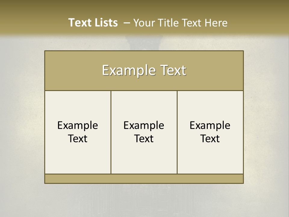Old Fashioned Street Grunge PowerPoint Template
