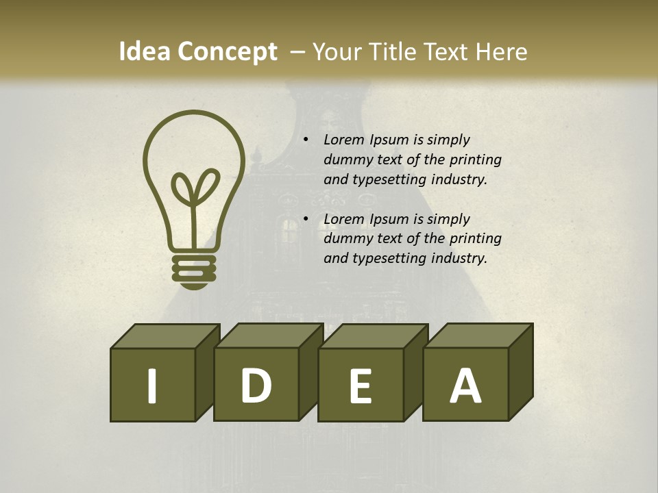 Old Fashioned Street Grunge PowerPoint Template