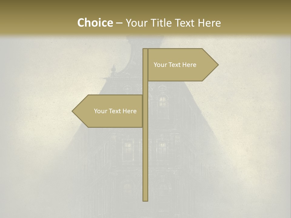 Old Fashioned Street Grunge PowerPoint Template