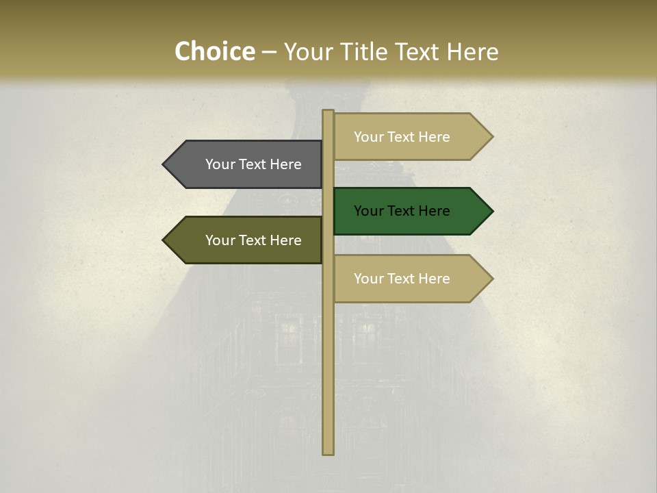 Old Fashioned Street Grunge PowerPoint Template