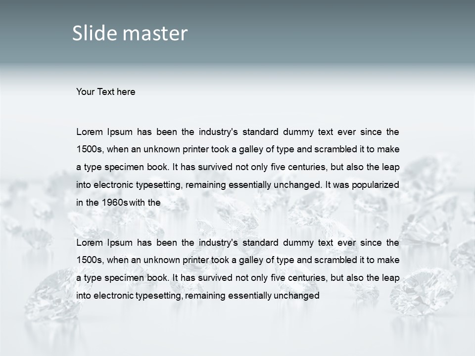 Isolated Jewel Brilliant PowerPoint Template