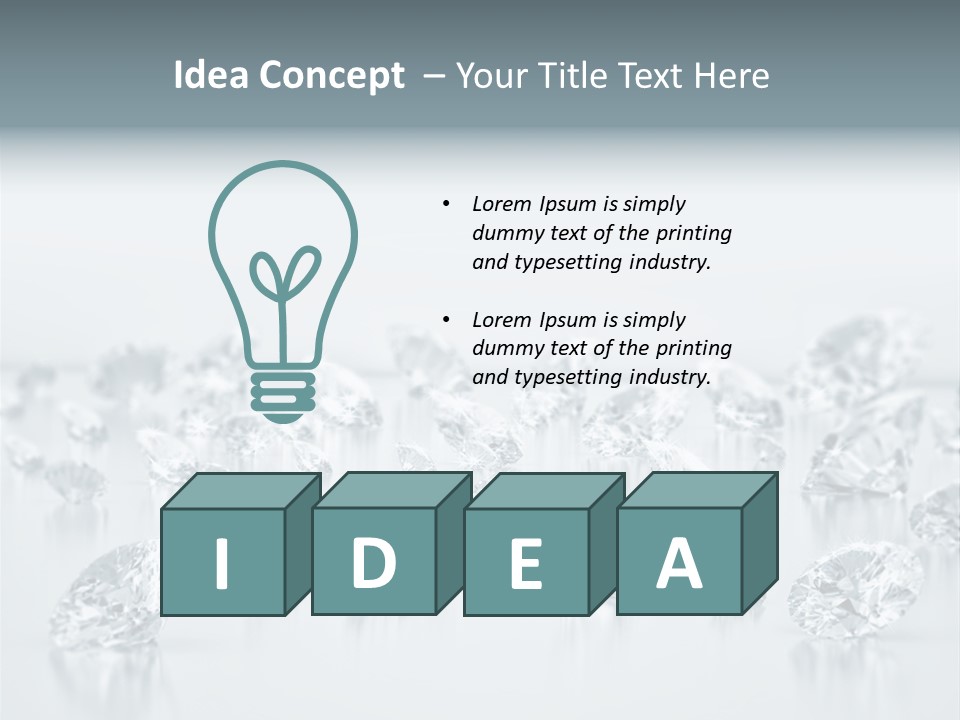 Isolated Jewel Brilliant PowerPoint Template