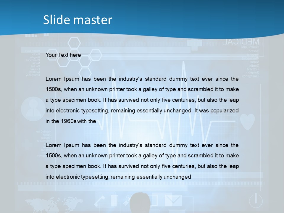 Person Press Doctor PowerPoint Template