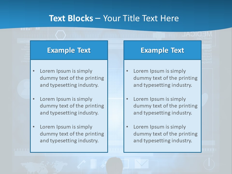 Person Press Doctor PowerPoint Template