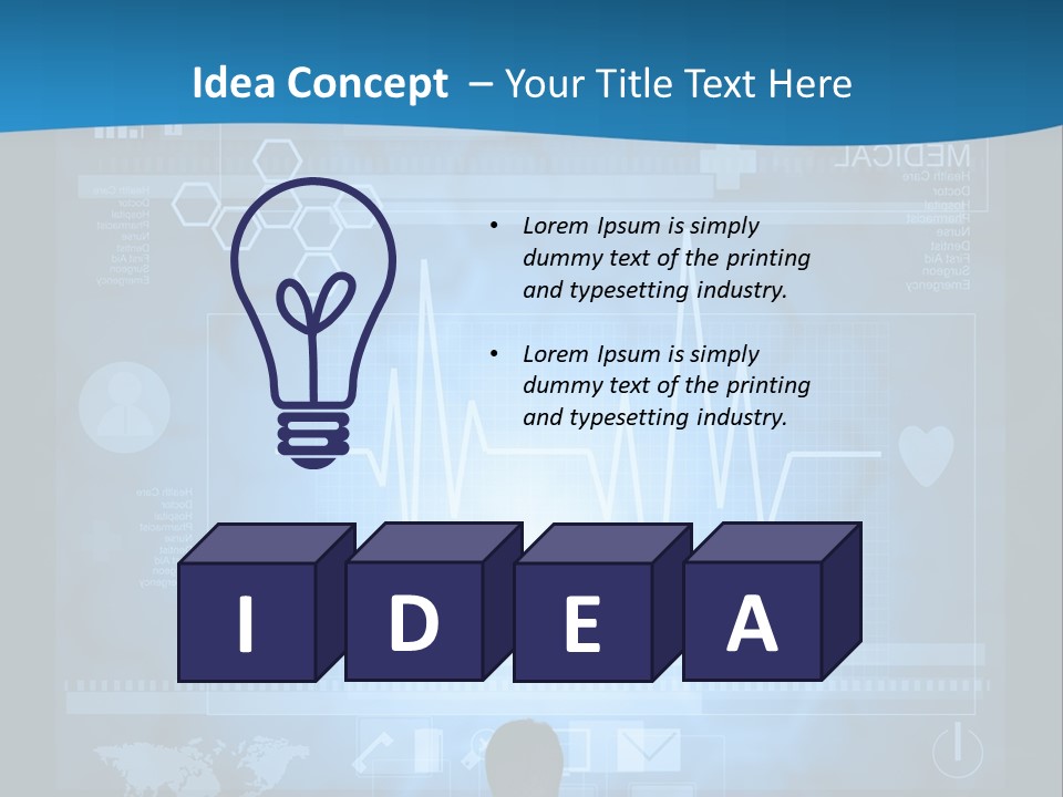 Person Press Doctor PowerPoint Template