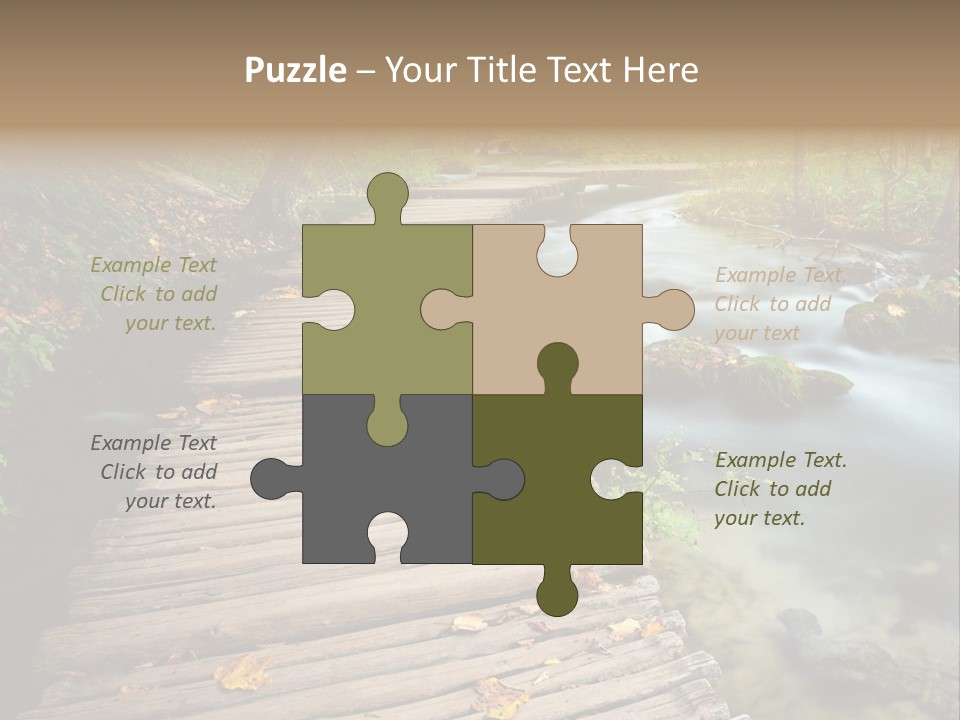 Leaf Road Sky PowerPoint Template