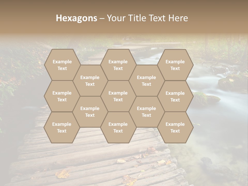 Leaf Road Sky PowerPoint Template