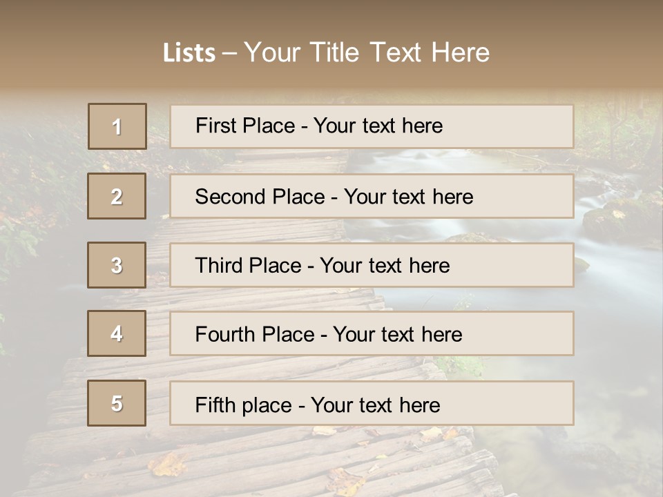Leaf Road Sky PowerPoint Template