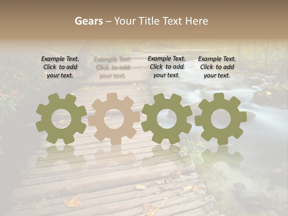 Leaf Road Sky PowerPoint Template