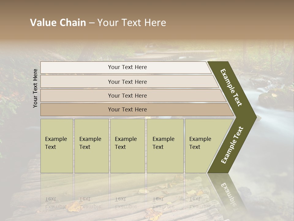 Leaf Road Sky PowerPoint Template