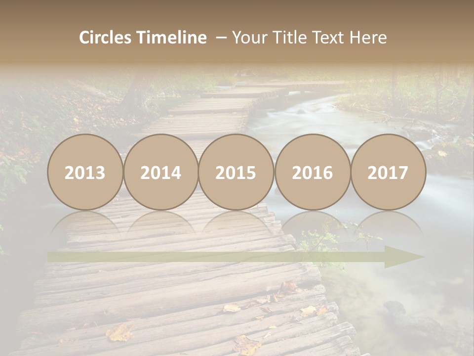 Leaf Road Sky PowerPoint Template