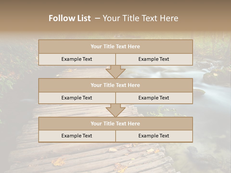 Leaf Road Sky PowerPoint Template