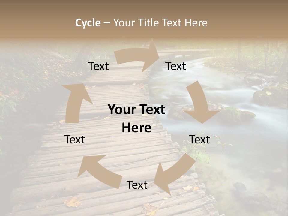 Leaf Road Sky PowerPoint Template