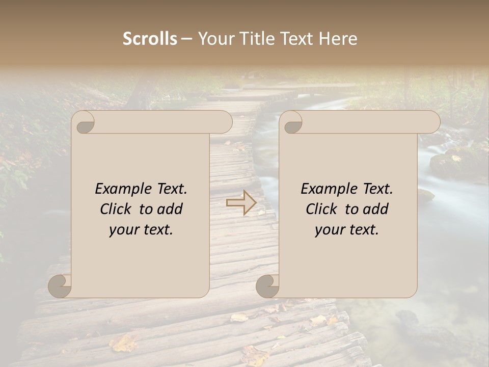 Leaf Road Sky PowerPoint Template
