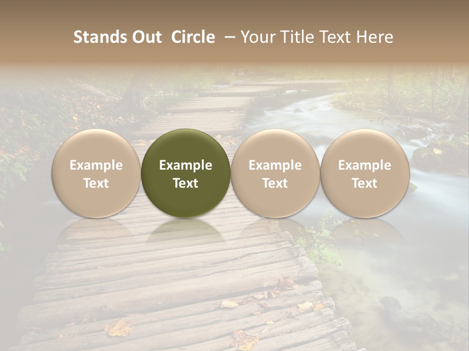 Leaf Road Sky PowerPoint Template