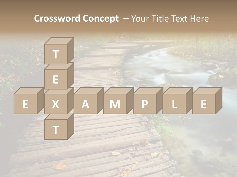 Leaf Road Sky PowerPoint Template