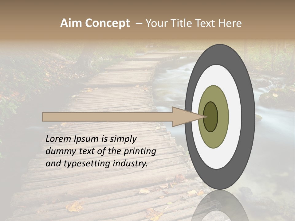 Leaf Road Sky PowerPoint Template