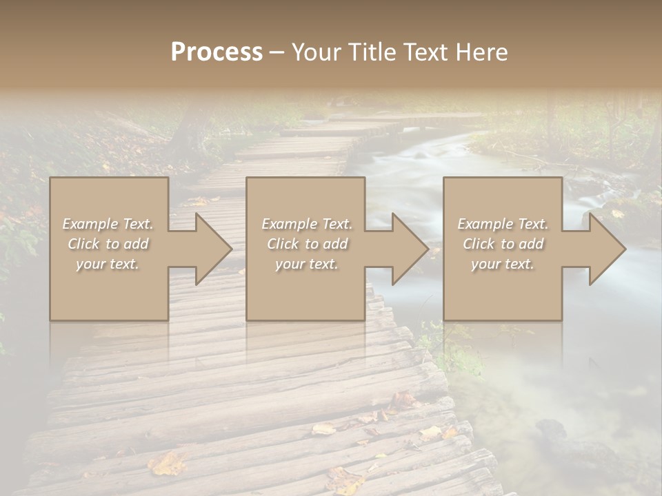 Leaf Road Sky PowerPoint Template