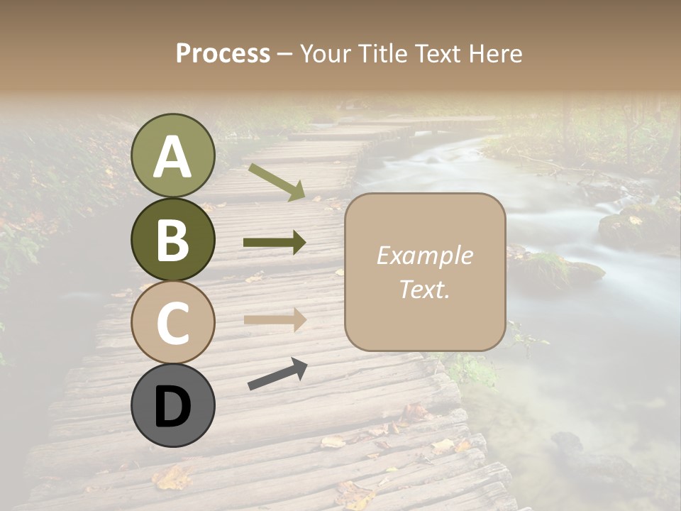 Leaf Road Sky PowerPoint Template