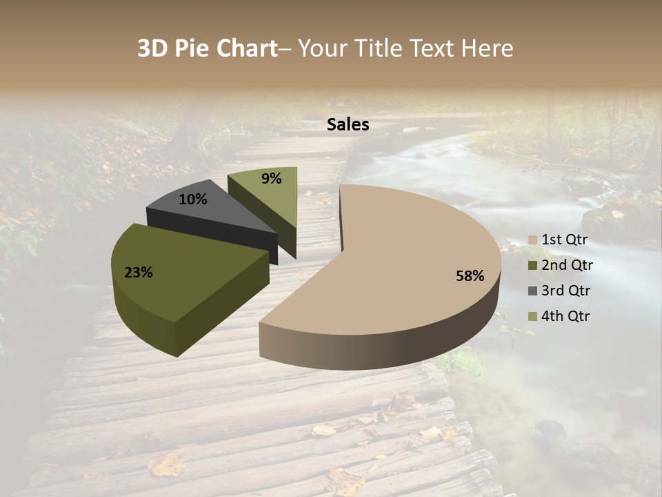 Leaf Road Sky PowerPoint Template