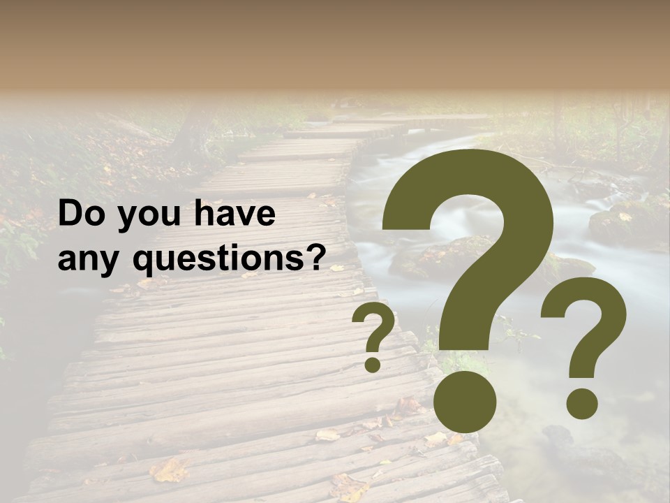 Leaf Road Sky PowerPoint Template