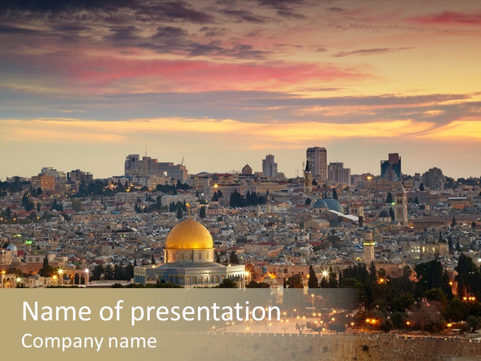 City Famous Old City PowerPoint Template