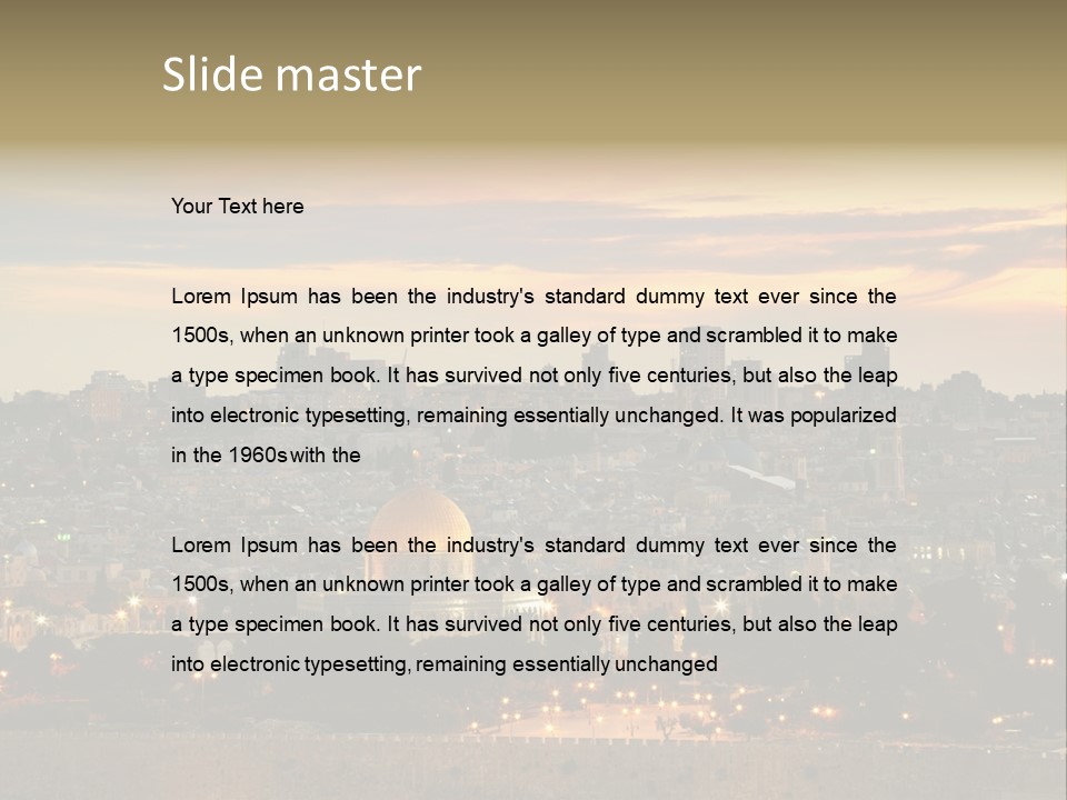 City Famous Old City PowerPoint Template