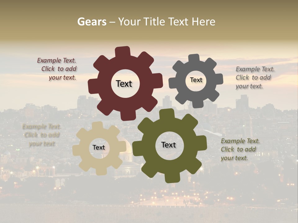 City Famous Old City PowerPoint Template