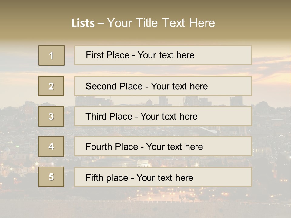 City Famous Old City PowerPoint Template