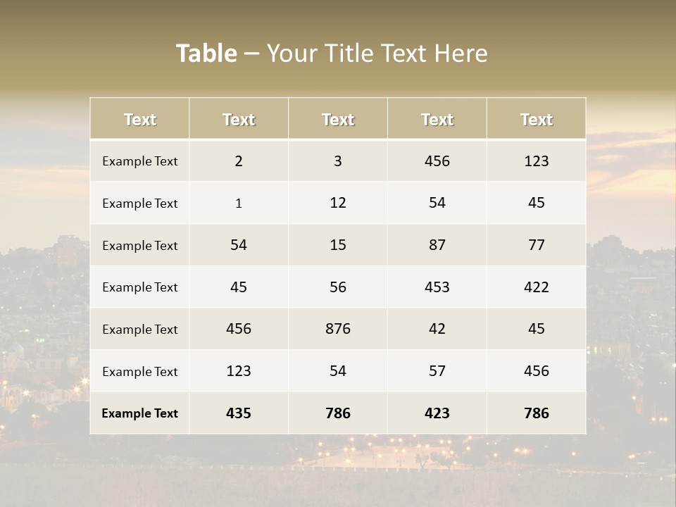 City Famous Old City PowerPoint Template