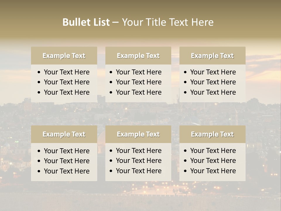 City Famous Old City PowerPoint Template