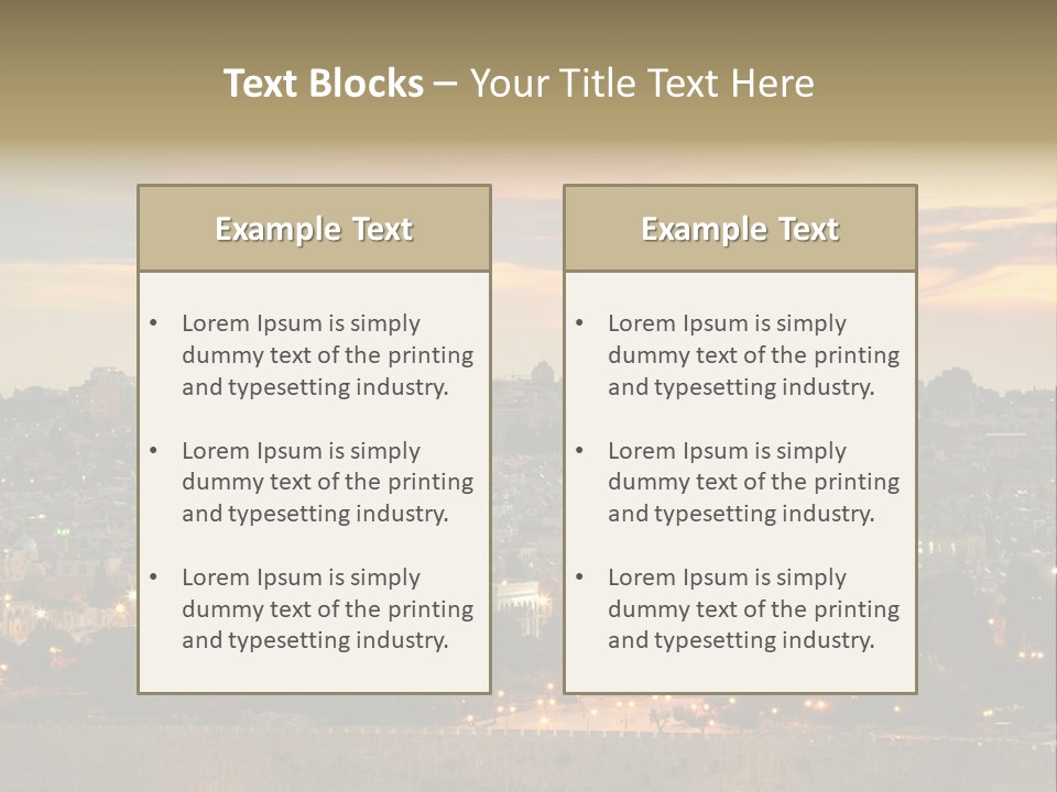 City Famous Old City PowerPoint Template