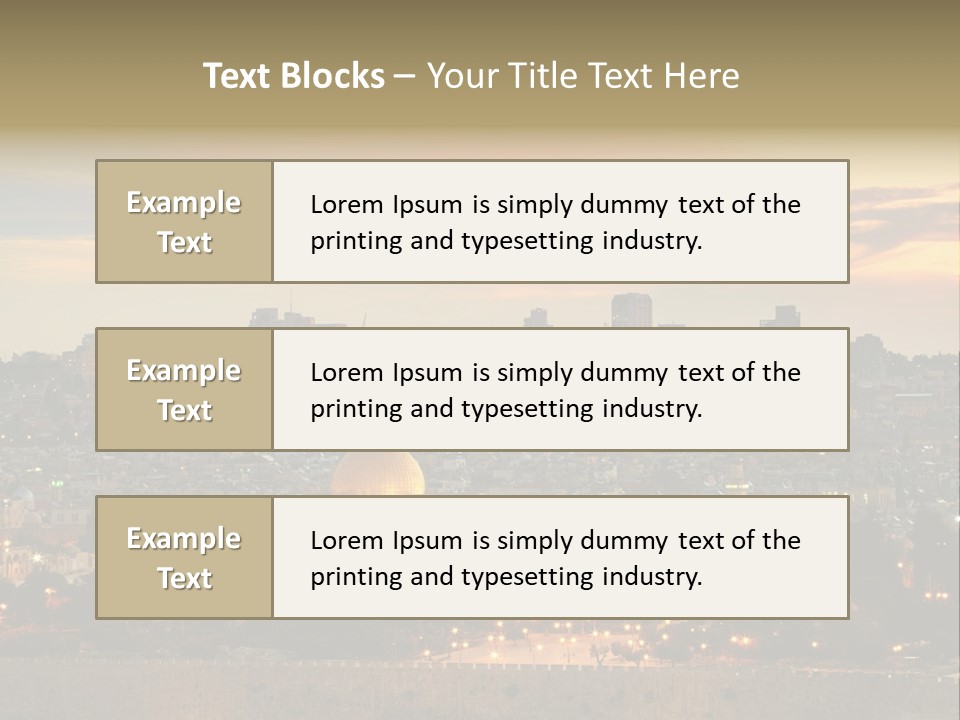 City Famous Old City PowerPoint Template