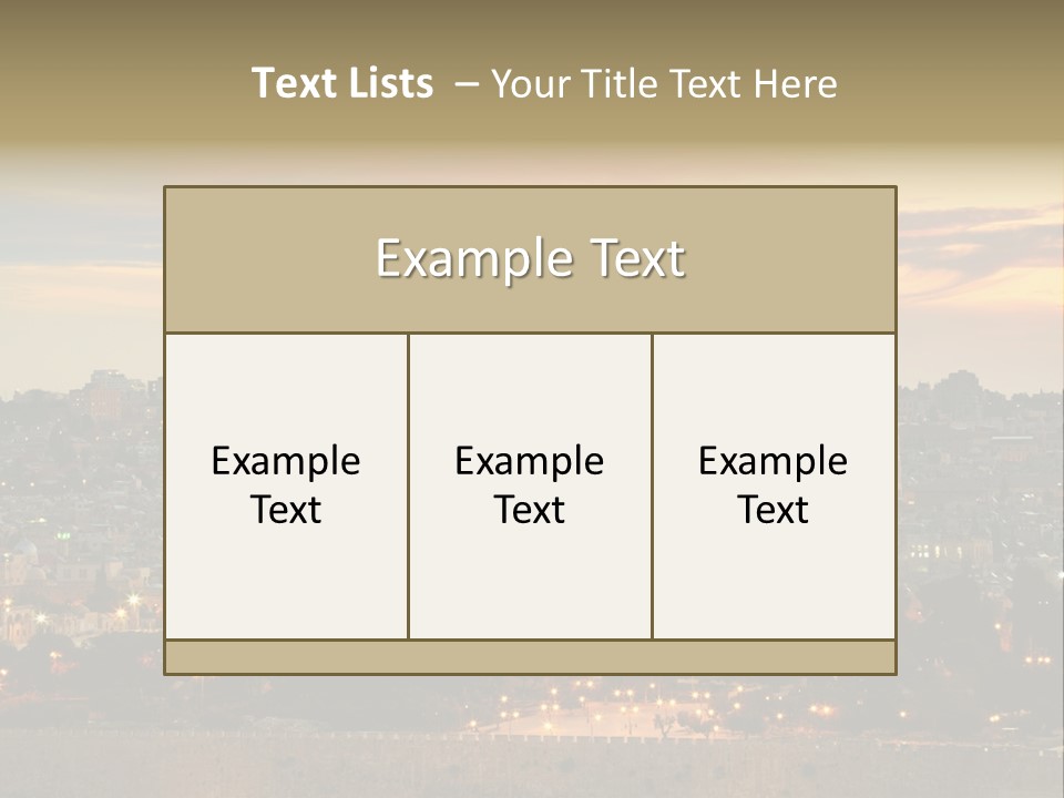 City Famous Old City PowerPoint Template