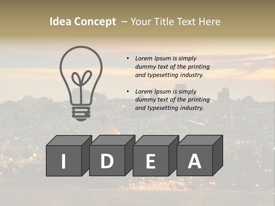 City Famous Old City PowerPoint Template