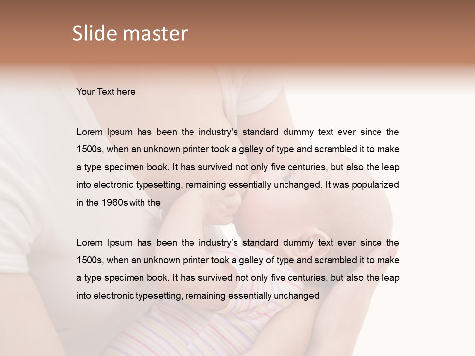 Newborn Care Motherhood PowerPoint Template
