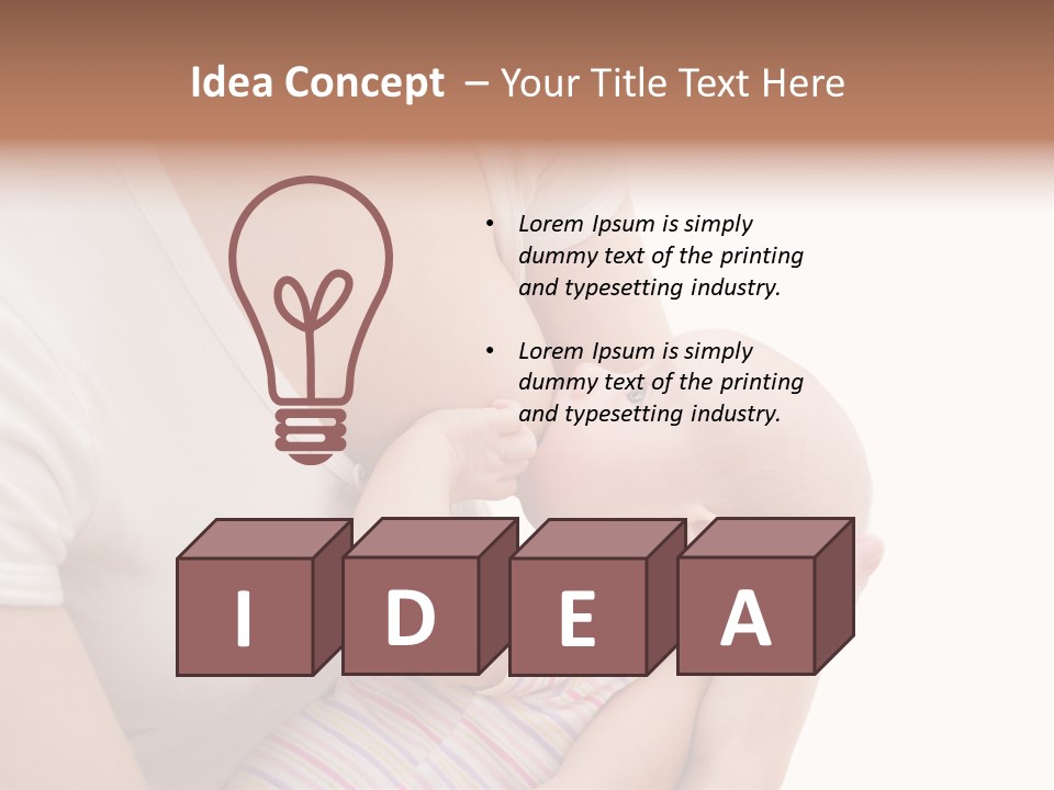 Newborn Care Motherhood PowerPoint Template