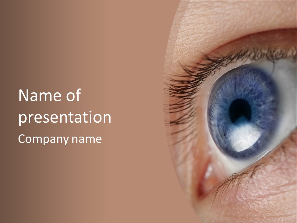 Light Pupil Background PowerPoint Template
