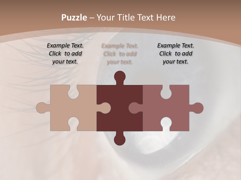 Light Pupil Background PowerPoint Template