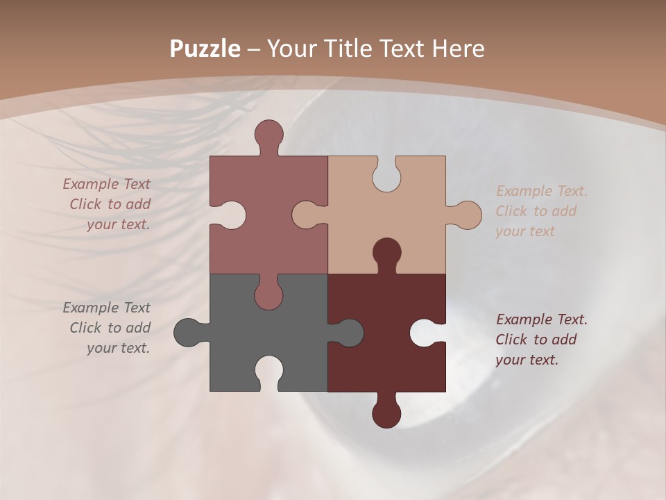 Light Pupil Background PowerPoint Template