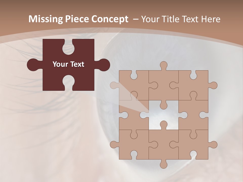 Light Pupil Background PowerPoint Template