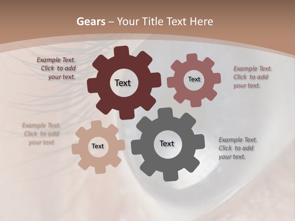 Light Pupil Background PowerPoint Template