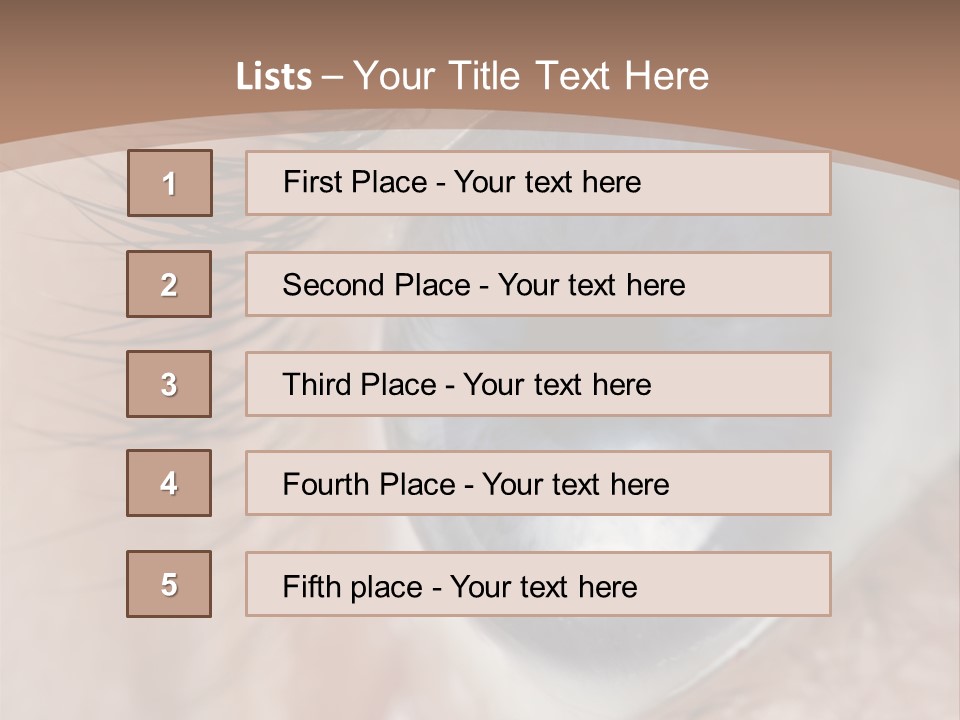 Light Pupil Background PowerPoint Template