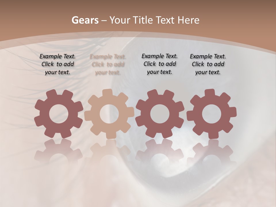 Light Pupil Background PowerPoint Template