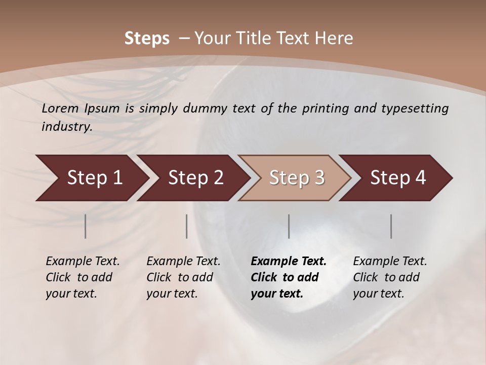 Light Pupil Background PowerPoint Template