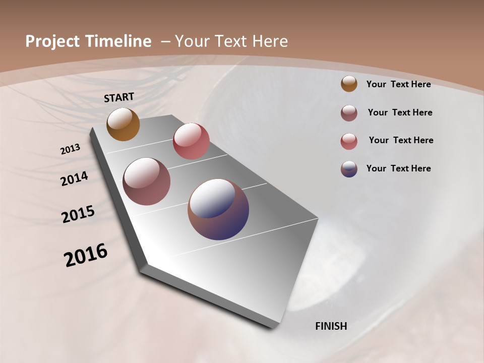 Light Pupil Background PowerPoint Template