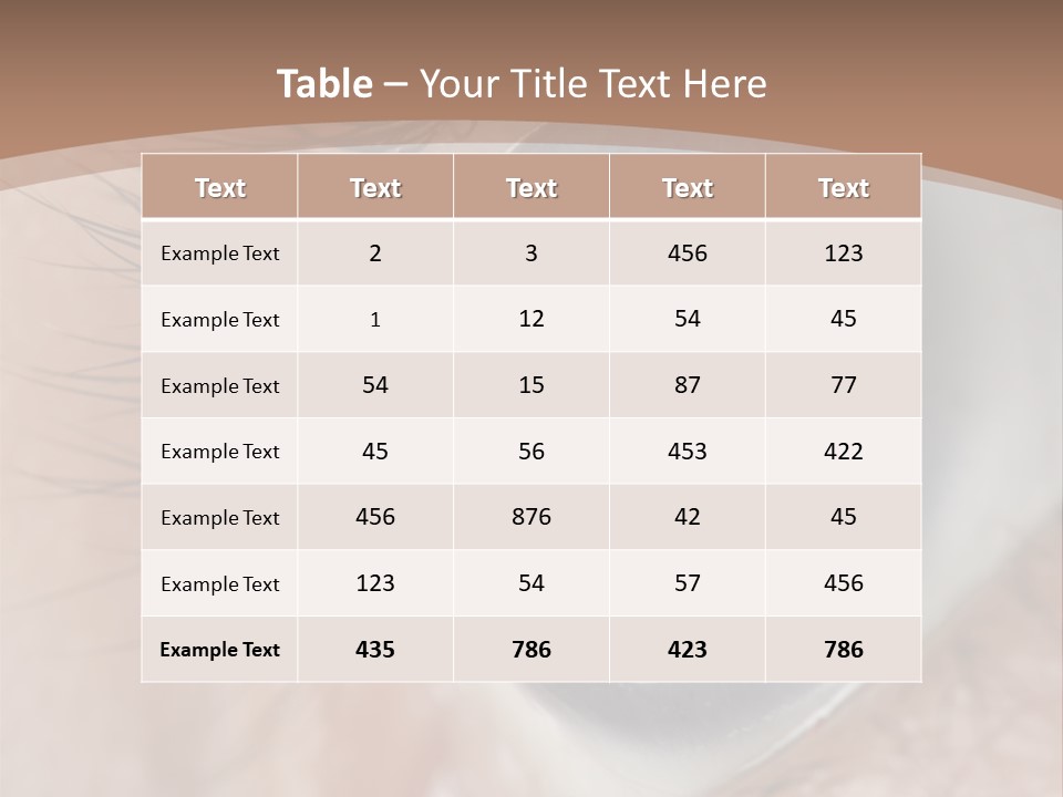 Light Pupil Background PowerPoint Template
